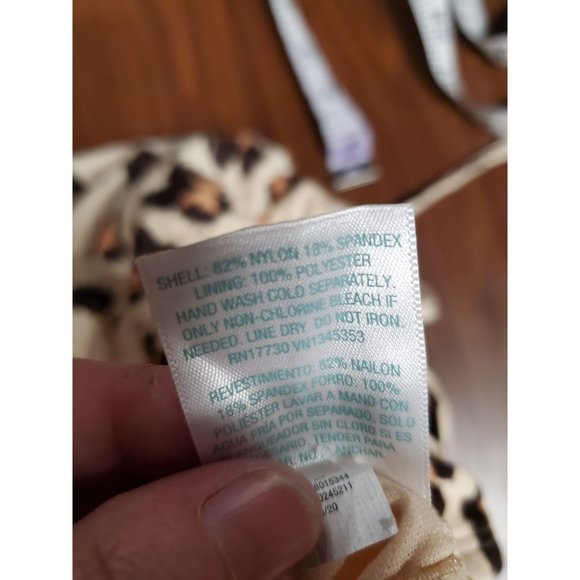 Women's Tortoise Ring One Piece Swimsuit Size XL - Picture 6 of 7